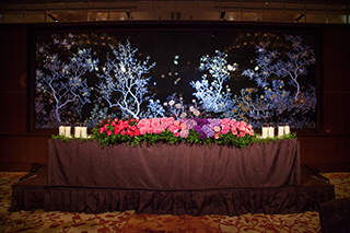 サムネイル　シャングリラホテル 結婚式 ウェディングフラワー22ウェディングフェア－表参道の花屋 LIFEDECO flower works